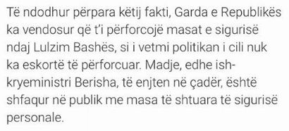 lajmi fake berisha