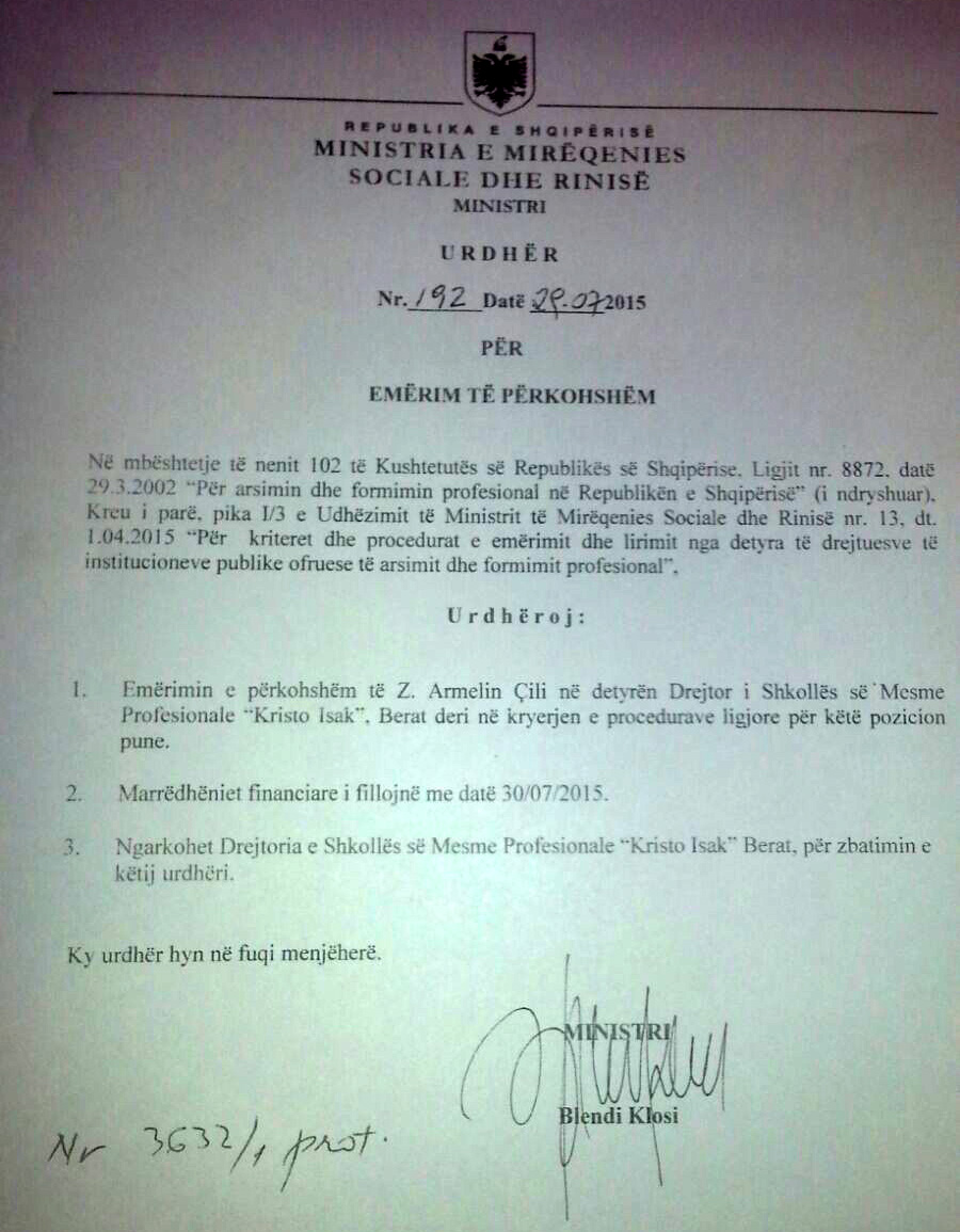 DOKUMENTET/ Si u bë hajduti i ndihmës ekonomike drejtor shkolle