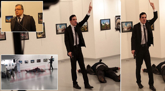 VIDEO +18 – PAMJE TE RENDA/ Atentati në Ankara, humb jetën në spital ambasadori rus në Turqi, ja momenti i atentatit