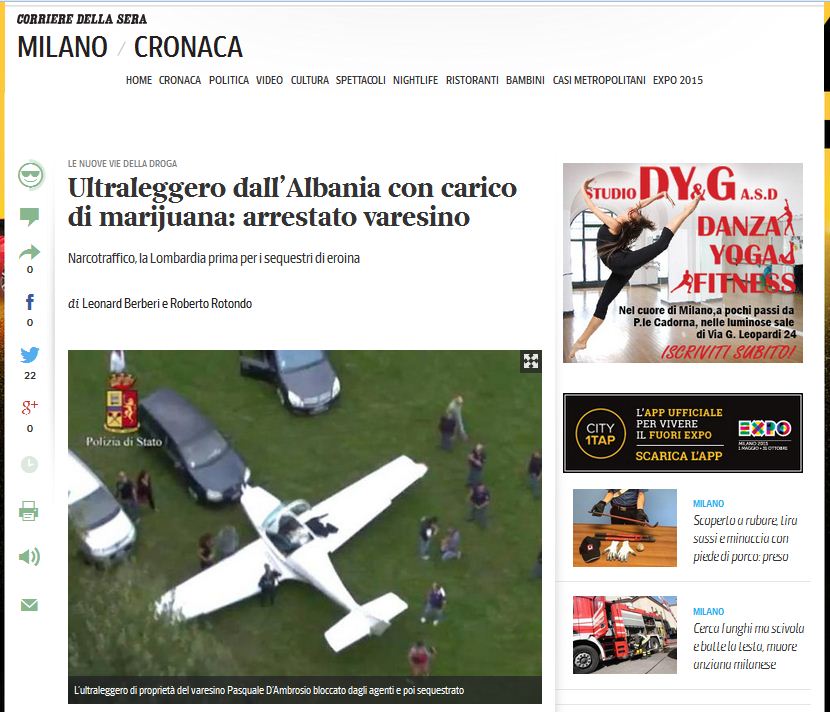 Corriere della Sera: Shqipëria prodhuesja e marijuanës – Lombardia tregu i artë