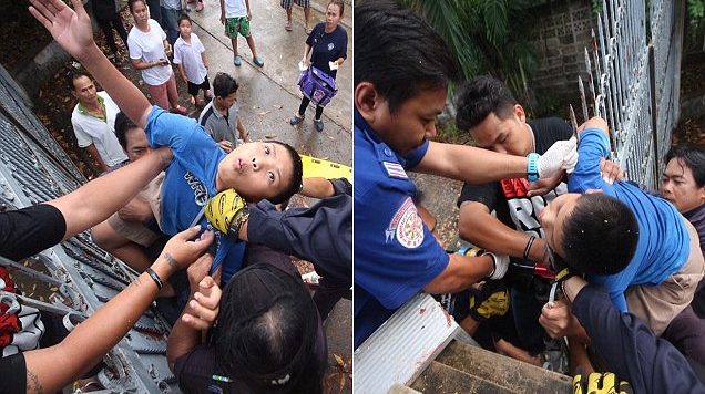 FOTO GALERI/ Iu ngul kangjella e derës në fyt, shpëton mrekullisht 11-vjeçari