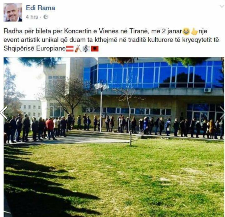 Filarmonia e Vjenës përgënjeshtron Edi Ramën, paralajmëron ndëshkim për përdorimin e emrit