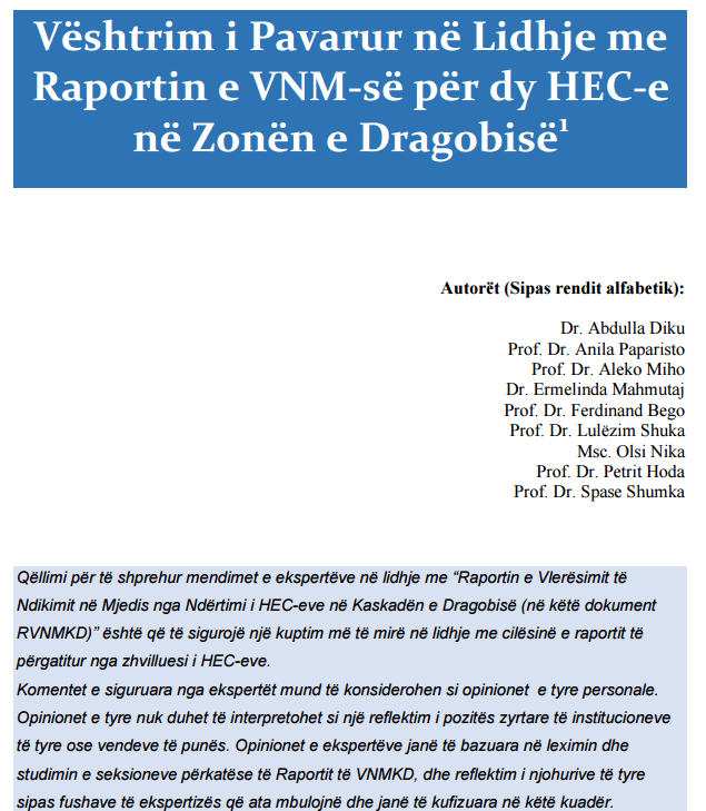 Ekspertët: Ka shkelje të rënda të lejeve mjedisore ne HEC-et e Valbonës
