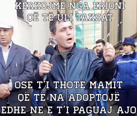 FOTO HUMOR/ Protestuesit “e teprojnë” me kërkesat ndaj Erion Veliajt