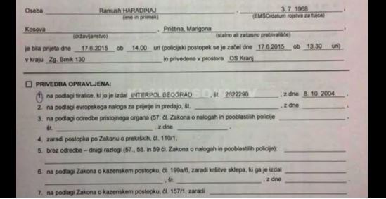 VIDEO/Arrestimi i mëhershëm i Haradinajt në Slloveni