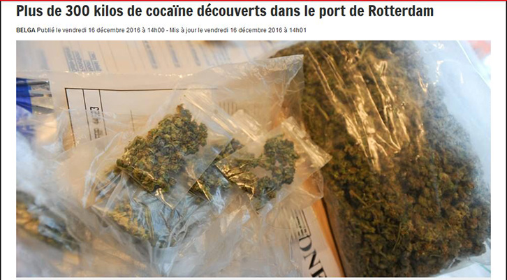 Holandë, sekuestrohen 330 kg kokainë, arrestohen dy shqiptarë
