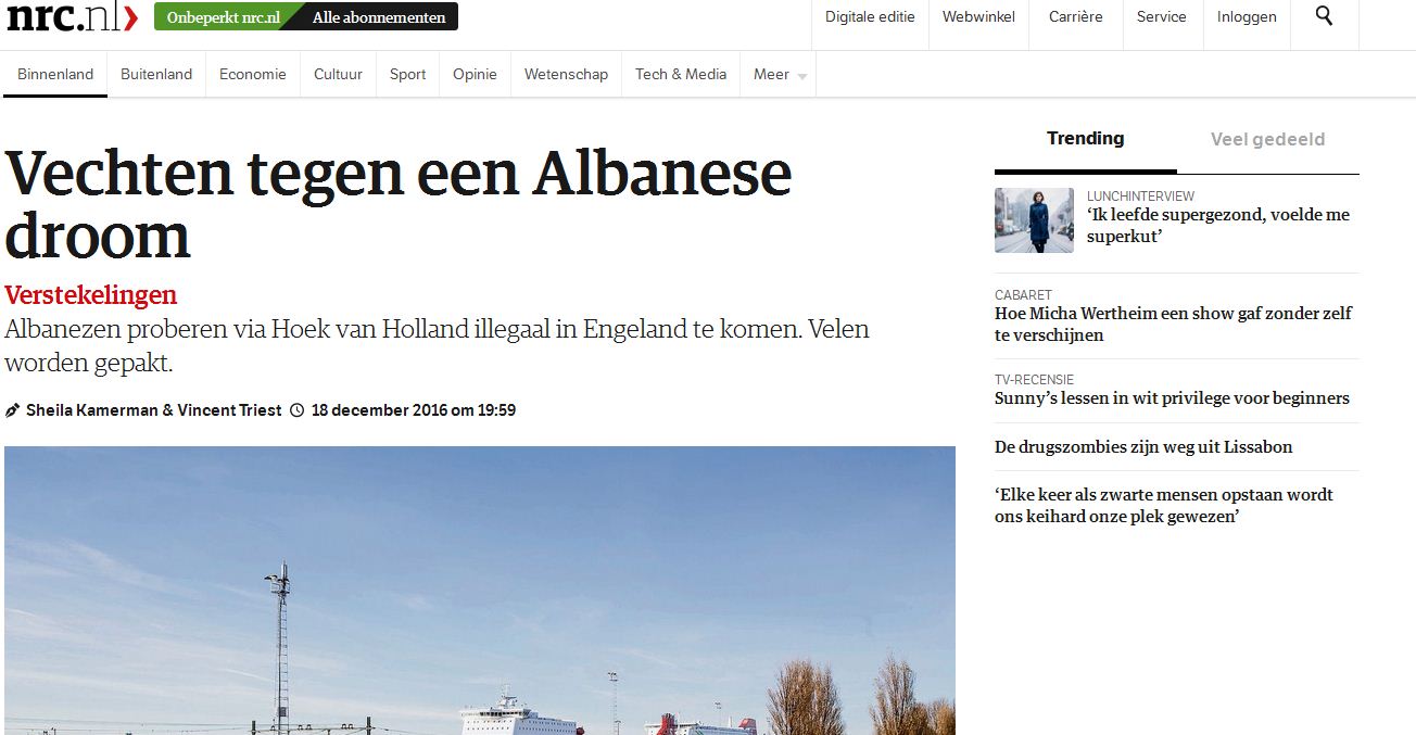 Media holandeze NCR: Rritet numri i klandestinëve shqiptarë, tani synojnë Anglinë