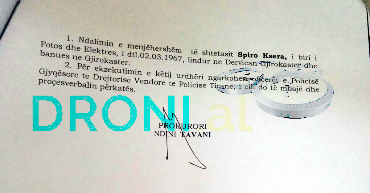 FOTO LAJM/ Akuzat e Prokurorisë dhe urdhri për arrestimin e Spiro Kserës