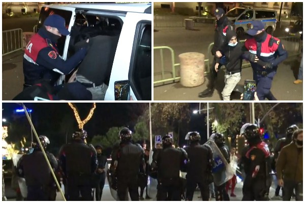 Policia ndryshon strategji, i ndalon dhe verifikon protestuesit. Shkaku i ndryshimit