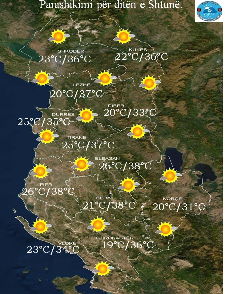 Nis largimi gradual i valës përvëluese afrikane. Si do të jetë moti sot dhe neser