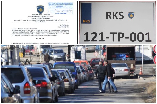 Qeveria e Kosovës vendos reciprocitetin me Serbinë për targat, nis zëvëndësimi i tyre në pikat kufitare