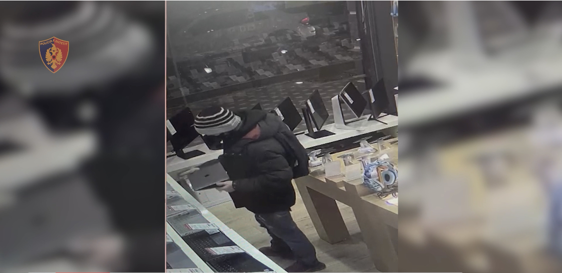 EMRI/ Kapet hajduti i laptopëve në dyqanet e Tiranës