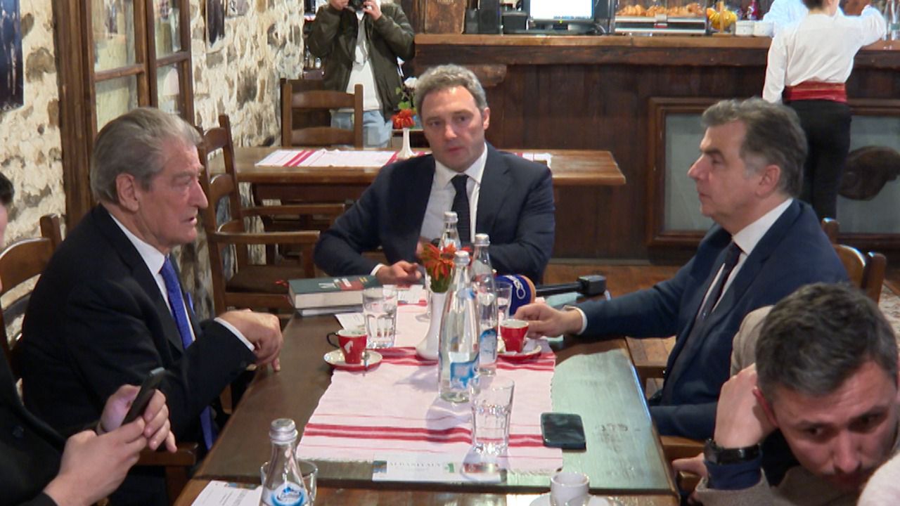 Berisha takim në Shkodër me senatorin italian të ‘Lega Nord’, Manuel Vesoci