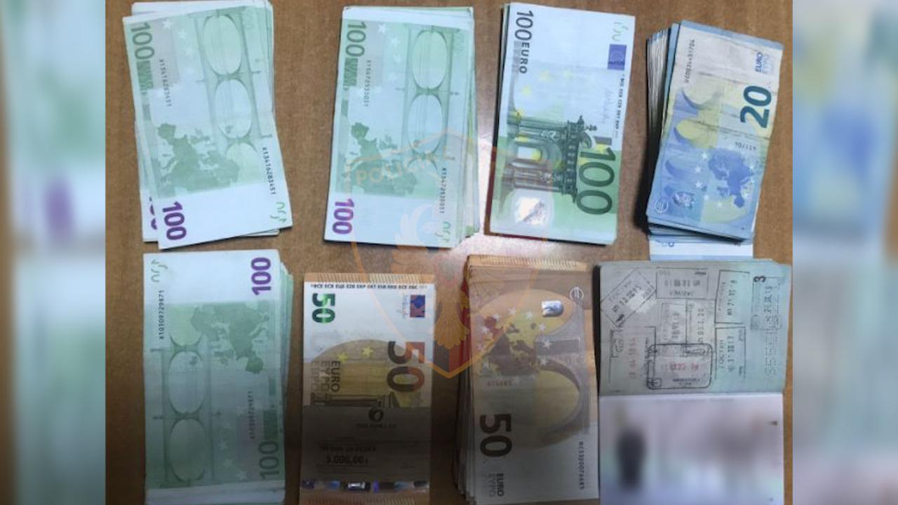 Sekuestrohen mijëra euro në Rinas, malazesi do të ndiqet penalisht