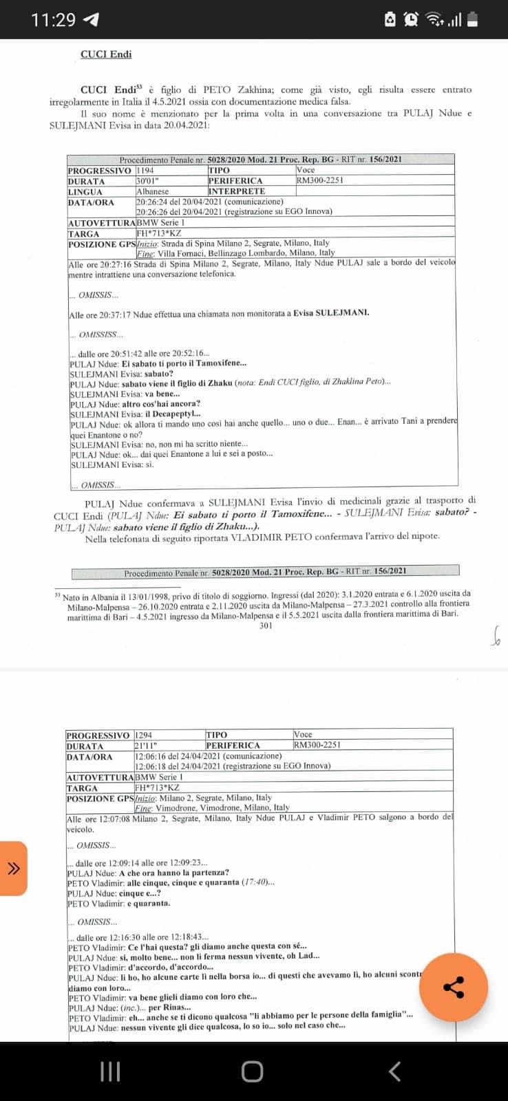 Arrestohet në Itali djali i ministrit të Brendshëm Çuçi, Berisha publikon dokumentin e gjykatës italiane, kontrabandë ilaçesh