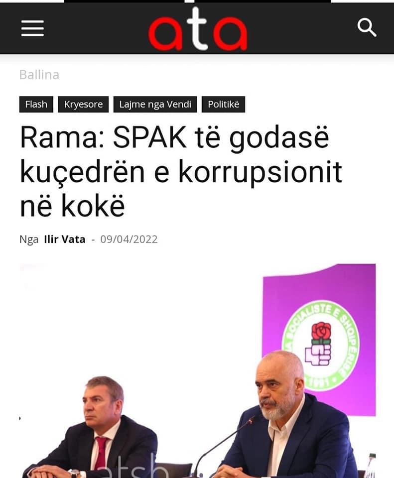 Partia e Lirisë reagon për deklaratën e Kim, Blushi risjell gjithë sulmet e Ramës ndaj SPAK muajt e fundit