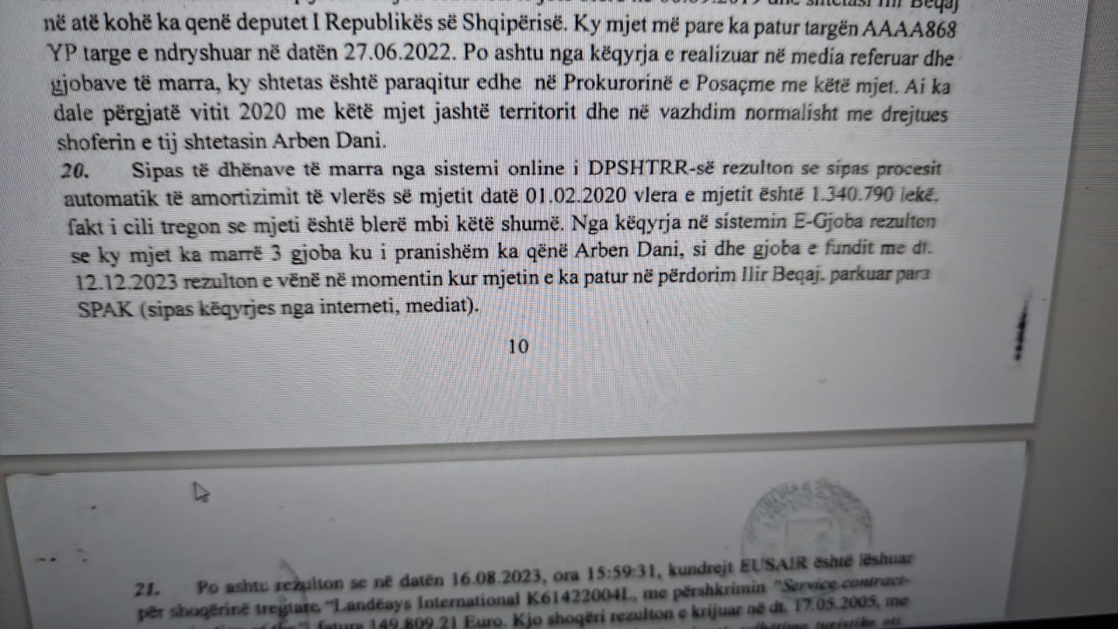 Ilir Beqaj, nën hetim makina me të cilën paraqitet në SPAK