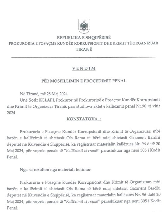 Gazment Bardhi publikon dokumentin e Dumanit pas postimit të Ramës për kallzimin e Olsit