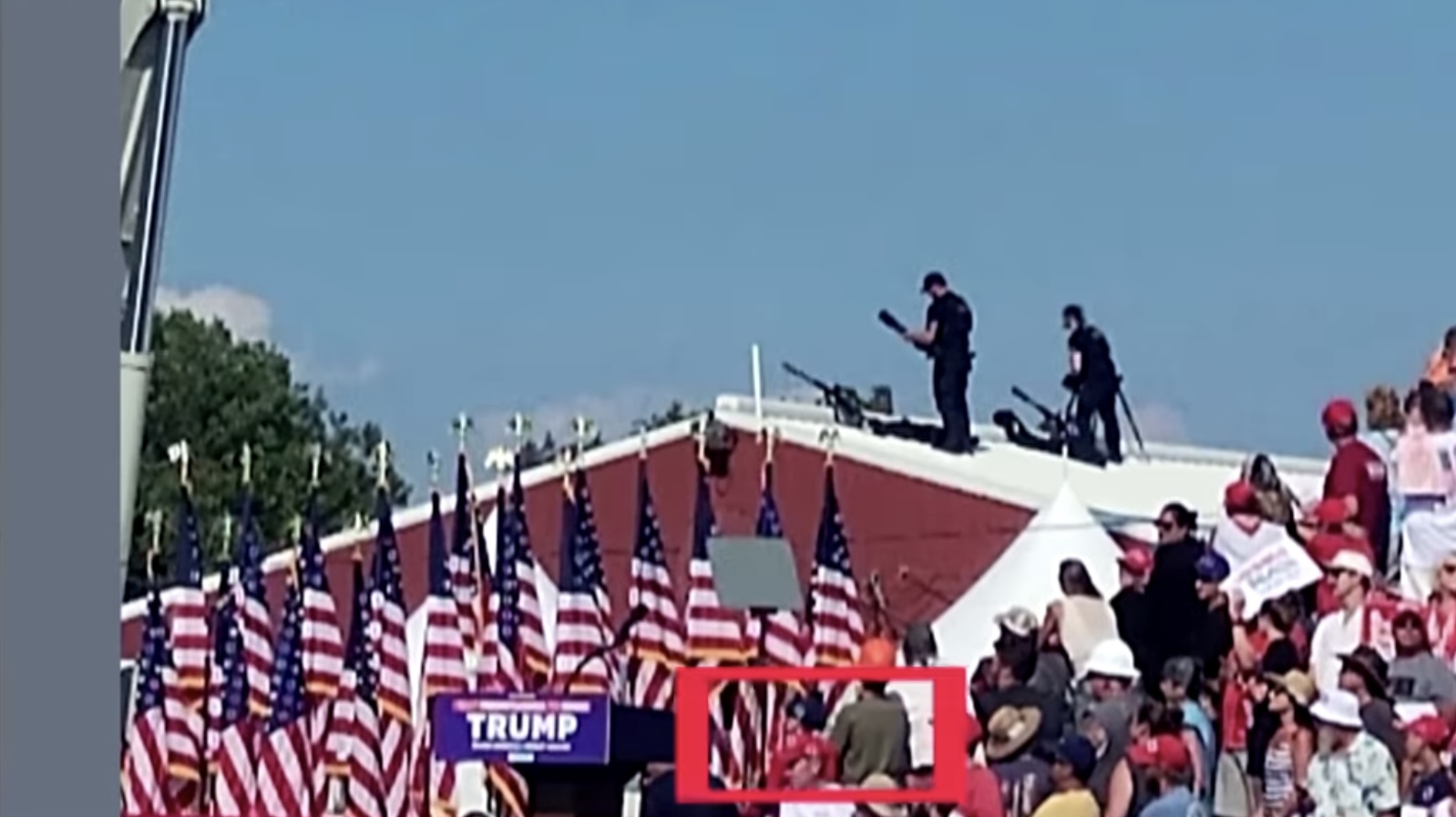 VIDEO/ Momenti kur snajperat që ruajnë Trump qëllojnë atentatorin