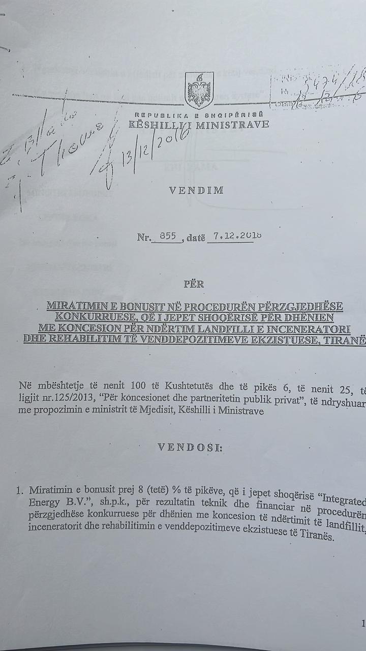 Këlliçi, letër të hapur Fron Nahzit: Rama u përfshi në skandalin e inceneratorit, shiko dokumentat që po publikoj