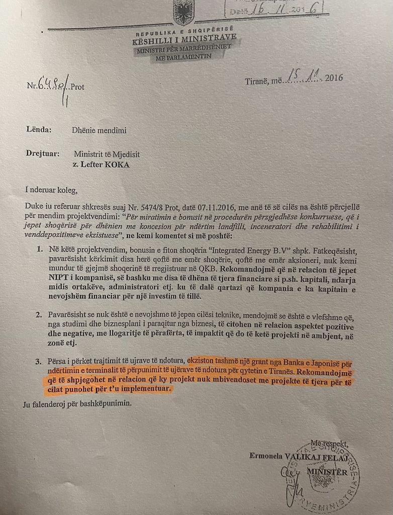 Këlliçi, letër të hapur Fron Nahzit: Rama u përfshi në skandalin e inceneratorit, shiko dokumentat që po publikoj