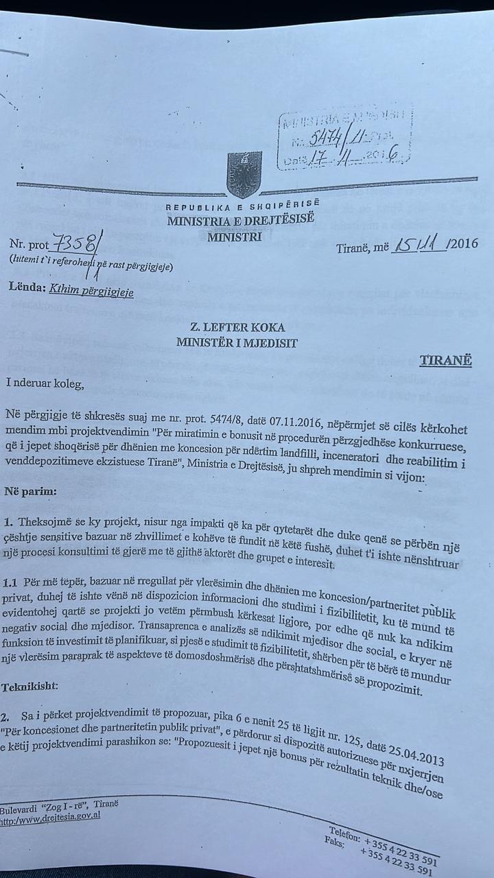 Këlliçi, letër të hapur Fron Nahzit: Rama u përfshi në skandalin e inceneratorit, shiko dokumentat që po publikoj