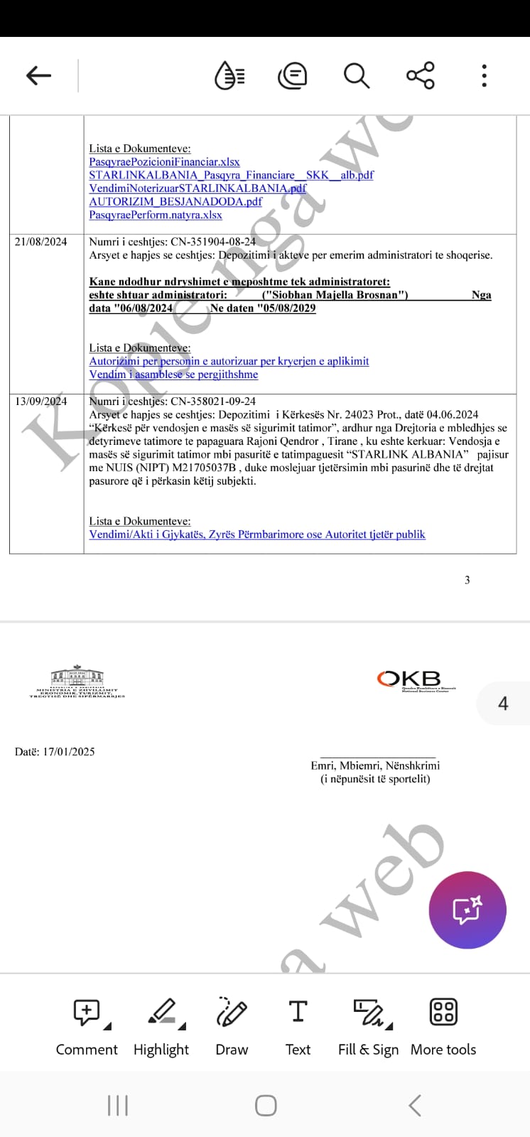 “Starlink” sekuestrohet në Shqipëri, nuk paguan tatimet