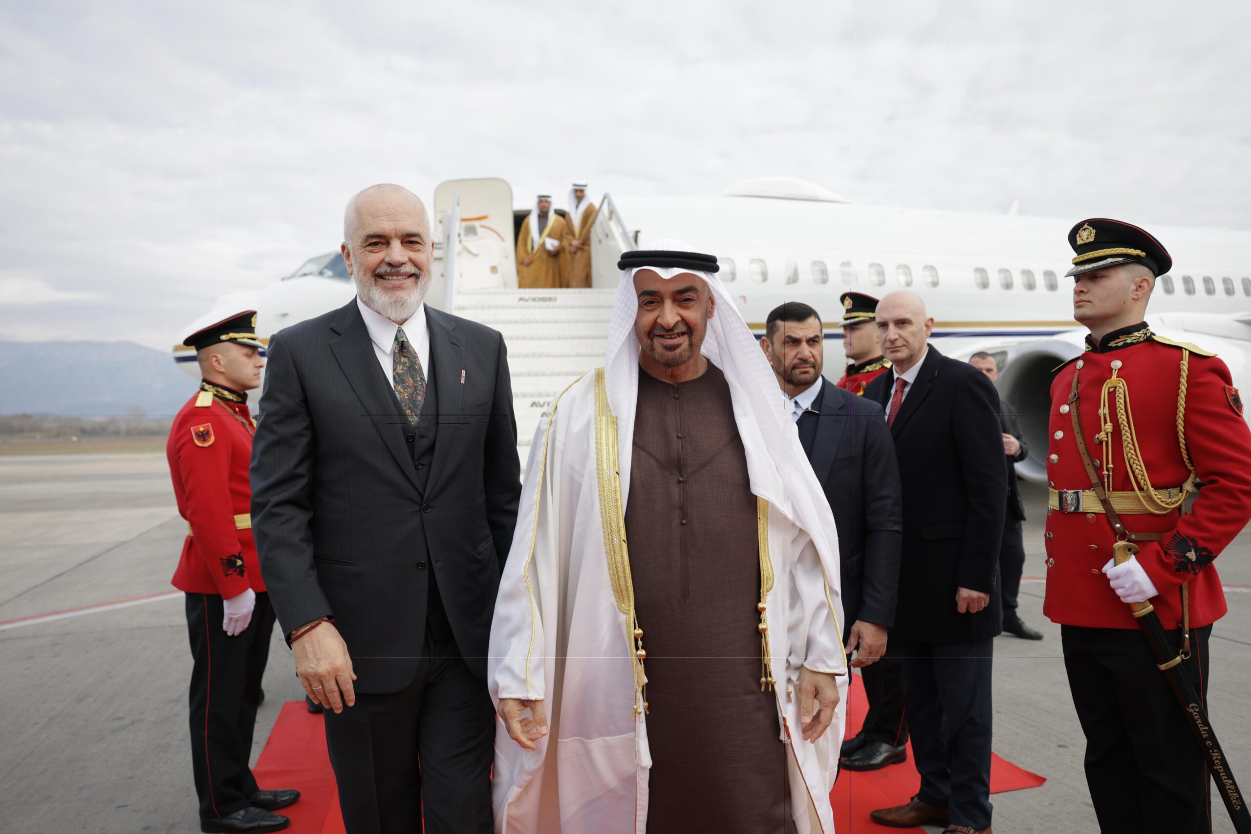 Rama pret në Rinas Presidentin e Emirateve të Bashkuara Arabe