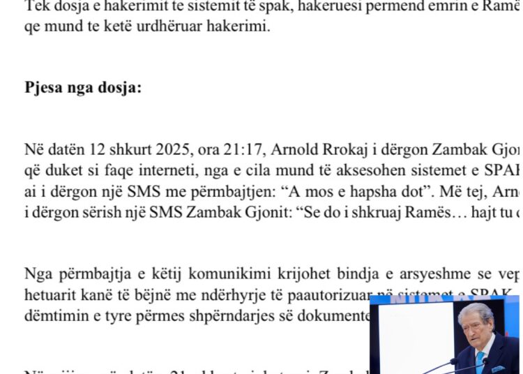 Berisha publikon mesazhin, Rama pas hakerimit të sistemeve të SPAK