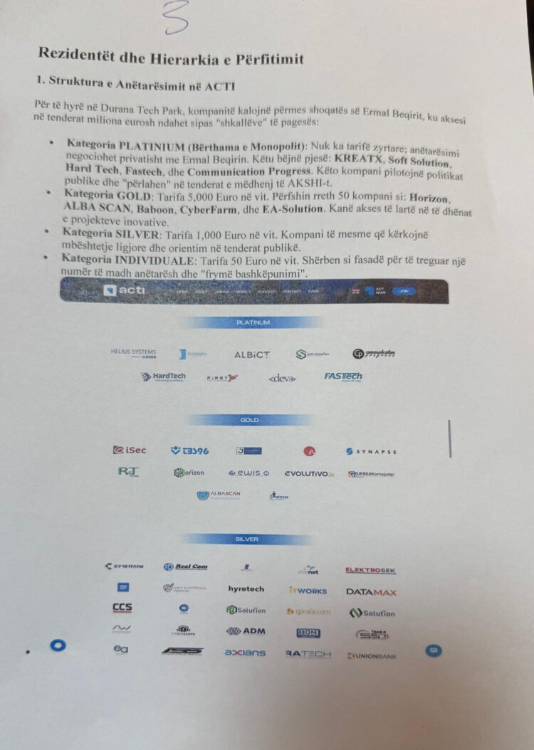 Berisha: Ermal Beqiri alias Armand Frangu krijoi kompaninë ACTI për të zhvatur miliona euro duke shkelur ligjet