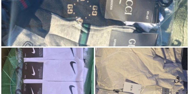 NIKE, GUCCI, DIOR/ Bllokohen mbi 103 mijë palë veshje të dyshuara si të falsifikuara në Durrës