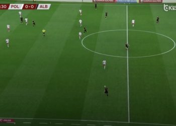 ARBËR HOXHA SHËNON NË MINUTËN E 42. SHQIPËRI-POLONI 1-0