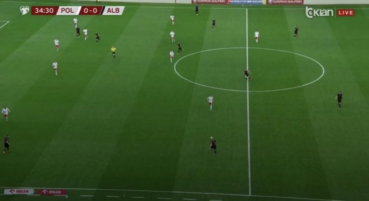 ARBËR HOXHA SHËNON NË MINUTËN E 42. SHQIPËRI-POLONI 1-0