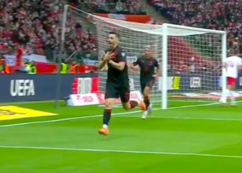 ARBËR HOXHA SHËNON NË MINUTËN E 42. SHQIPËRI-POLONI 1-0