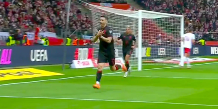 ARBËR HOXHA SHËNON NË MINUTËN E 42. SHQIPËRI-POLONI 1-0