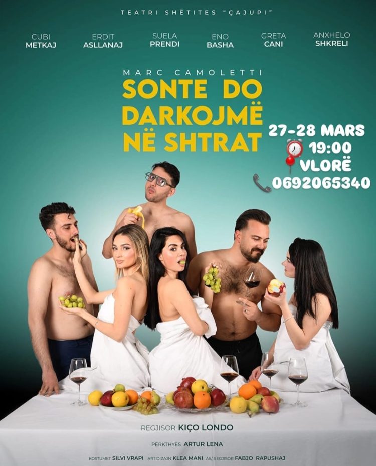 Edhe sonte në Vlorë “Sonte do darkojmë në shtrat” nga teatri shëtitës i Londos