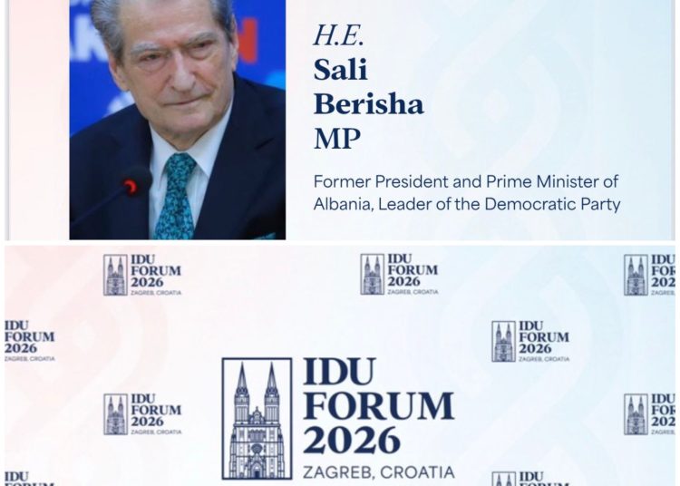 Forumi i IDU 2026 mbledh liderët e djathtë nga e gjithë bota në Zagreb, Berisha në panelin kryesor