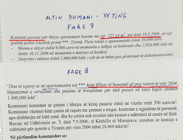 Berisha paraqitet në SPAK, një akuzë të re për Dumanin, detaje të reja për vilën