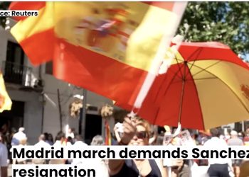 Protesta masive në Madrid kundër Pedro Sanchez: Socialistë mafiozë!