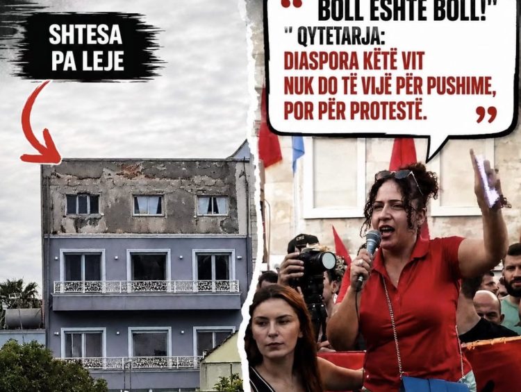 Rama mbrohet kundër protestës me një shtesë kati të protestueses. Ato ndërtimet e Arubës nuk janë gjë!