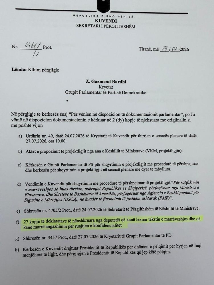 Vetëm 19 deputetë të PS lexuan marrëveshjen 300 milionë dollarë, të tjerët votuan qesim