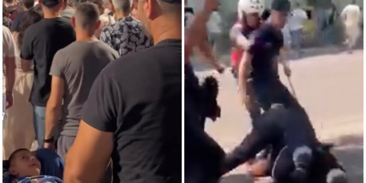 Për 3 orë rreth 50 mijë euro për Altin Hilën, u rrah me shkopinj nga policët, proteston me fëmijën e paralizuar