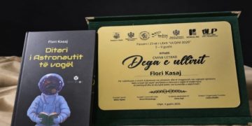 Flori Kasaj fiton Çmimin letrar “Dega e Ullirit” në Panairin e Librit, Ulqin, 2026