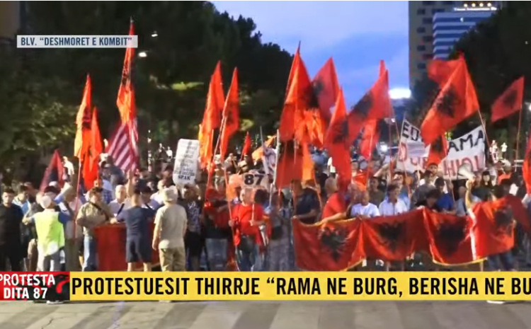 DITA 87/ Protestuesit, thirrje SPAK-ut: Arrestoni Ramën!
