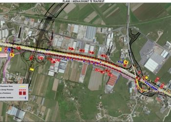 Punime në mbikalimin e Kasharit, bllokim i trafikut në aksin Tiranë-Durrës për 3 netë