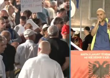 Aktivisti Kola flet në protestë: “Arrestimi im, me urdhër të Edi Ramës”