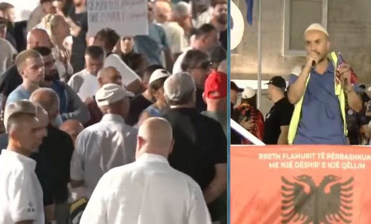 Aktivisti Kola flet në protestë: “Arrestimi im, me urdhër të Edi Ramës”